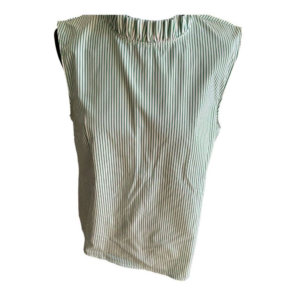 Striped sleeveless Preston & York green size 10 top